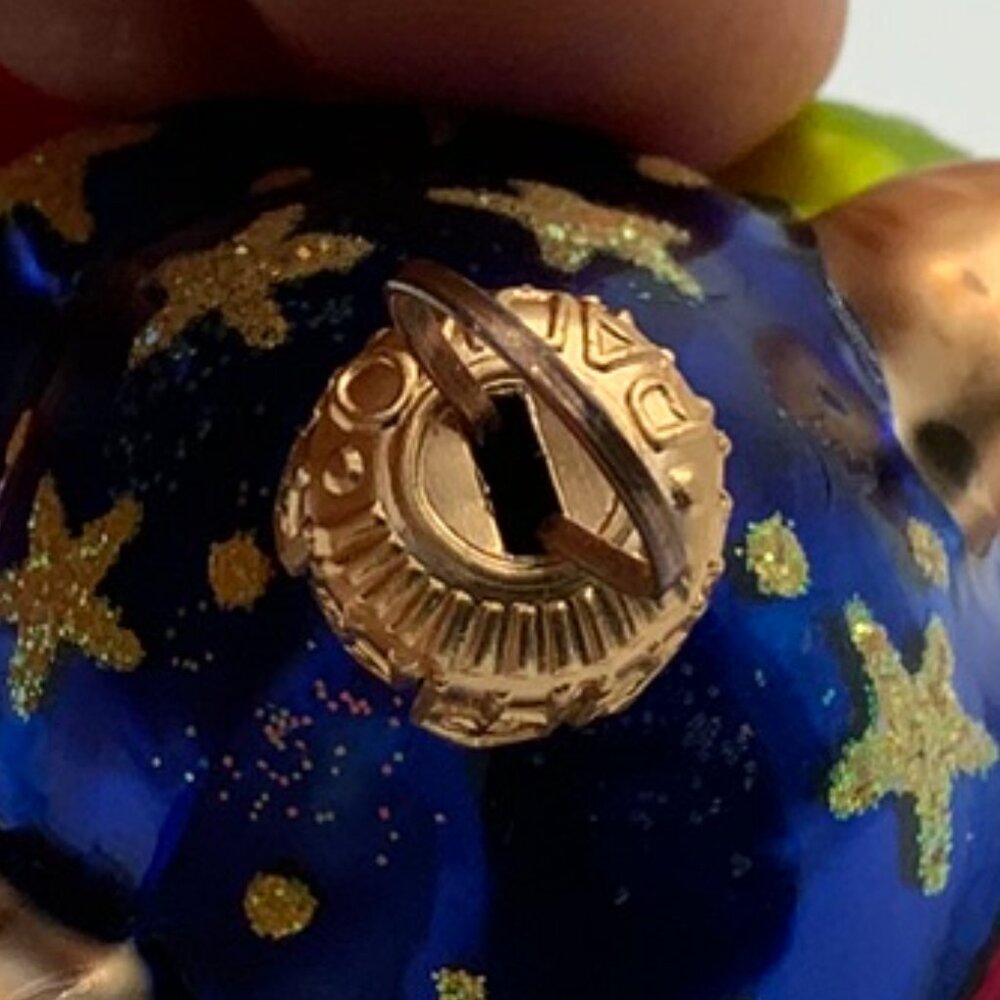 Vintage Christopher Radko Mouse Magic Merlin Glass Retired Christmas Ornament - Picture 2 of 6
